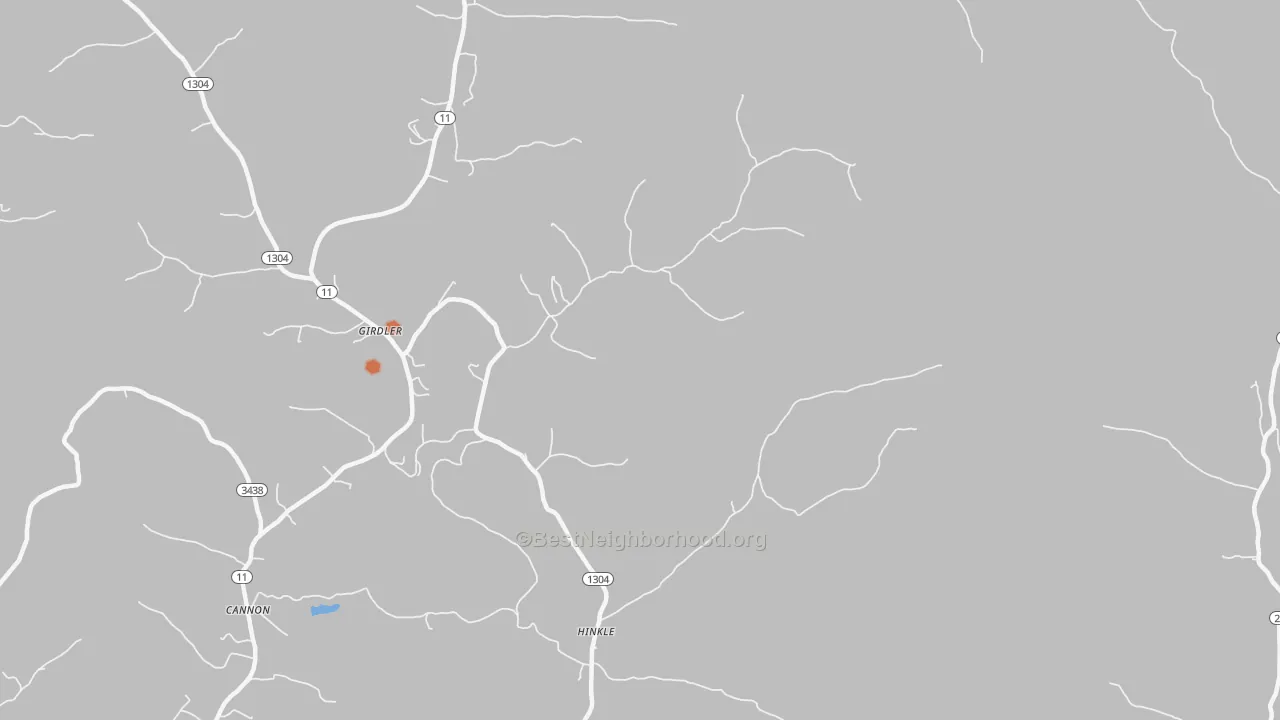 Bike Grade map of Hinkle, KY