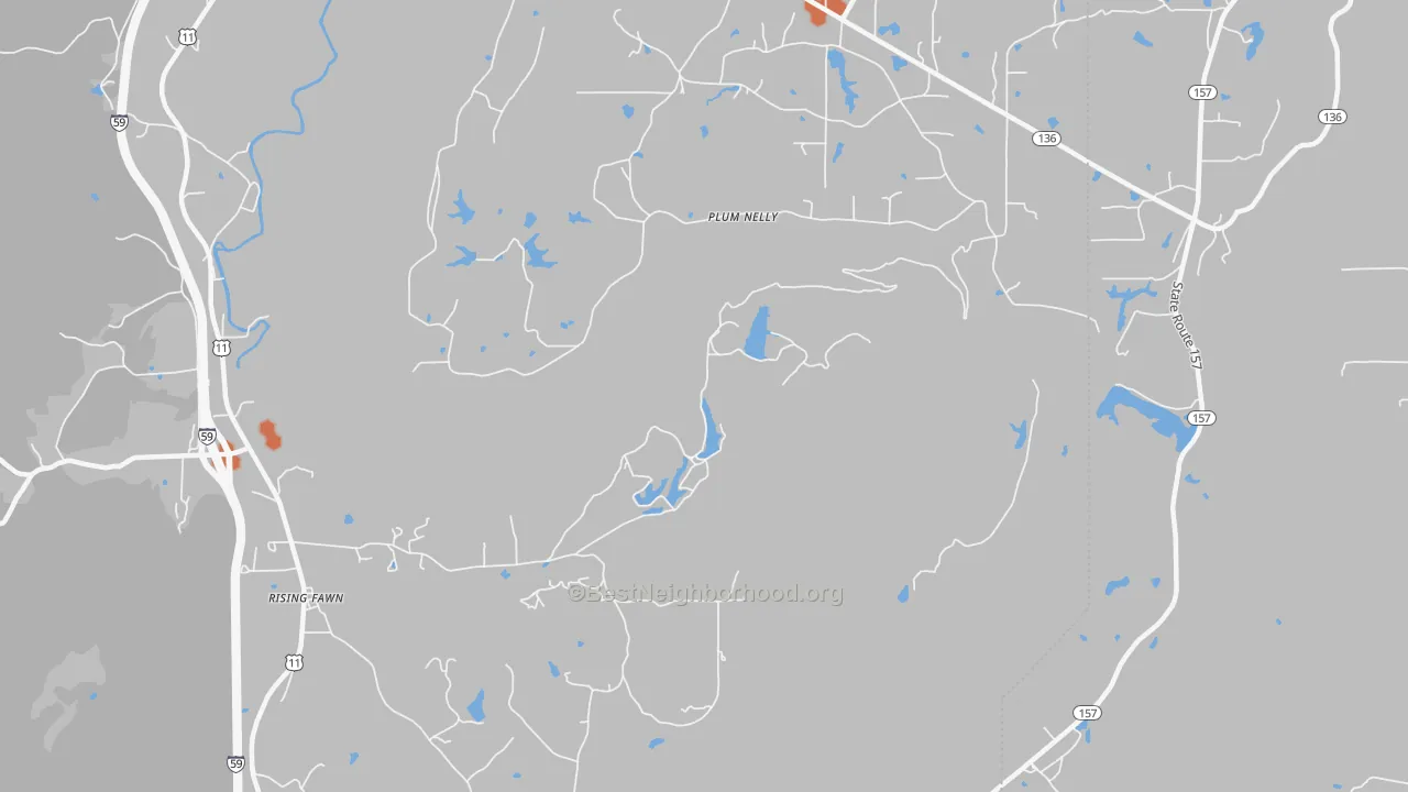 Bike Grade map of Hinkles, GA