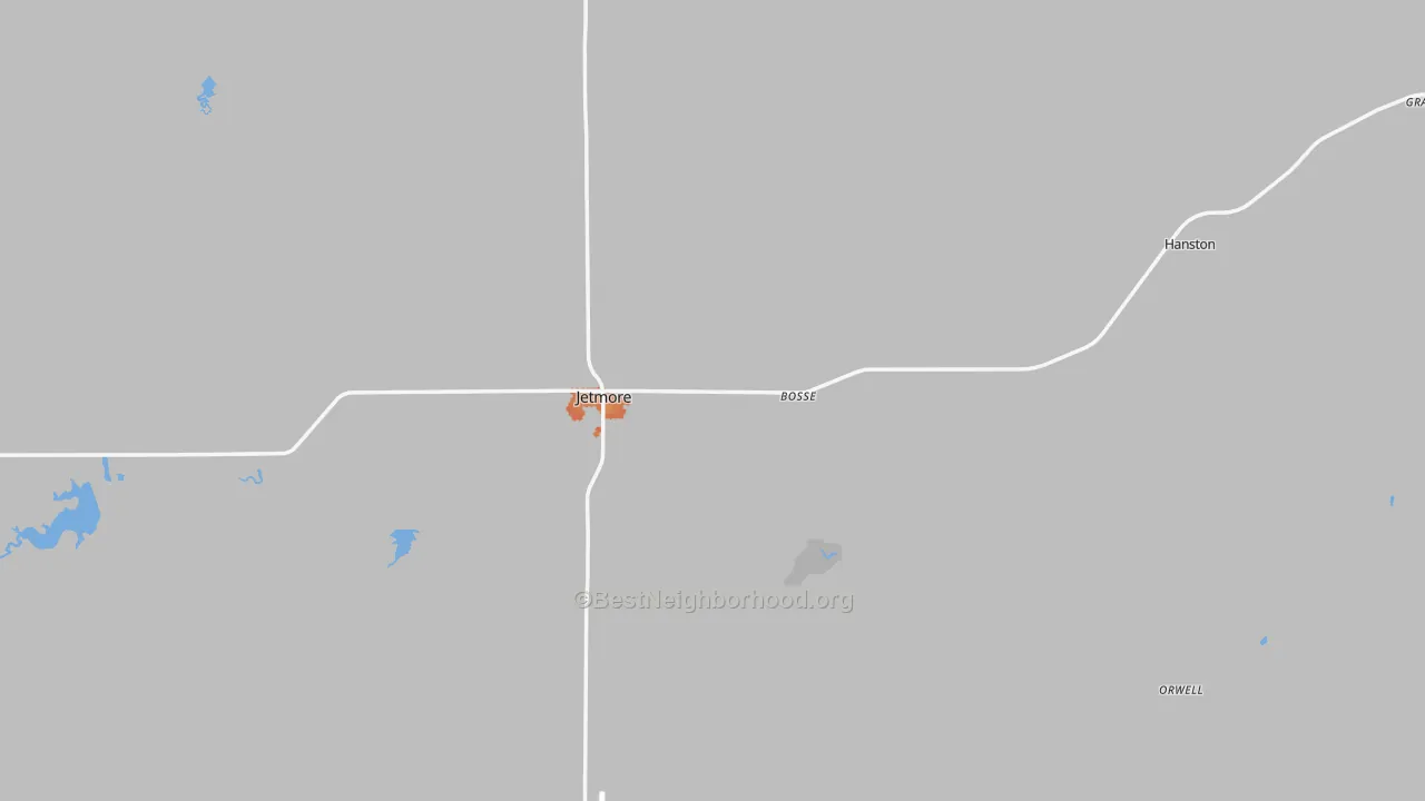 Bike Grade map of Hodgeman County, KS