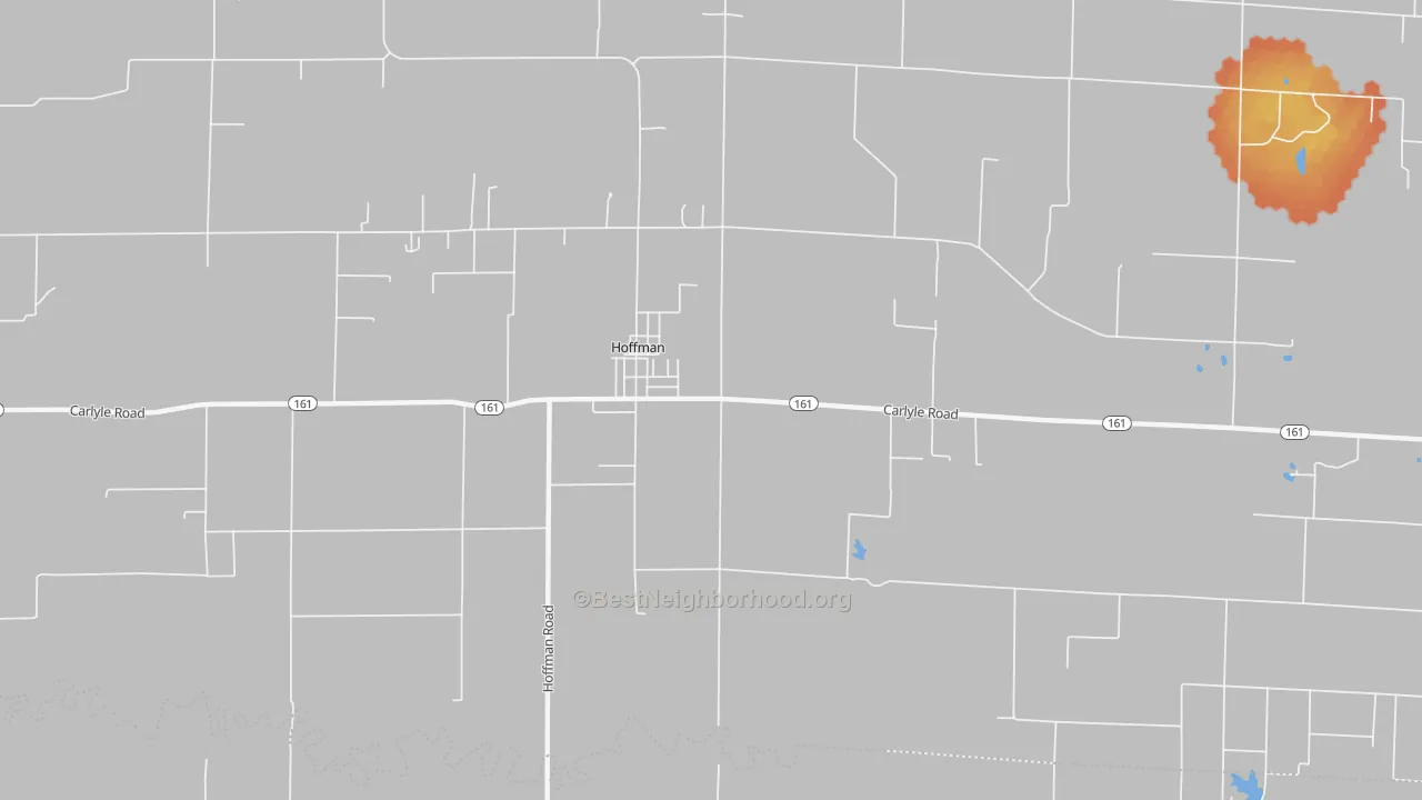 Bike Grade map of Hoffman, IL