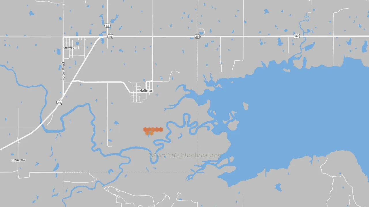 Bike Grade map of Hoffman, OK