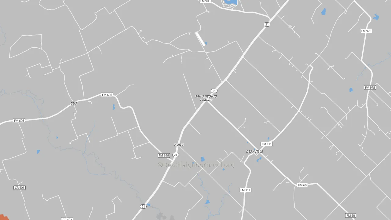 Bike Grade map of Hogg, TX