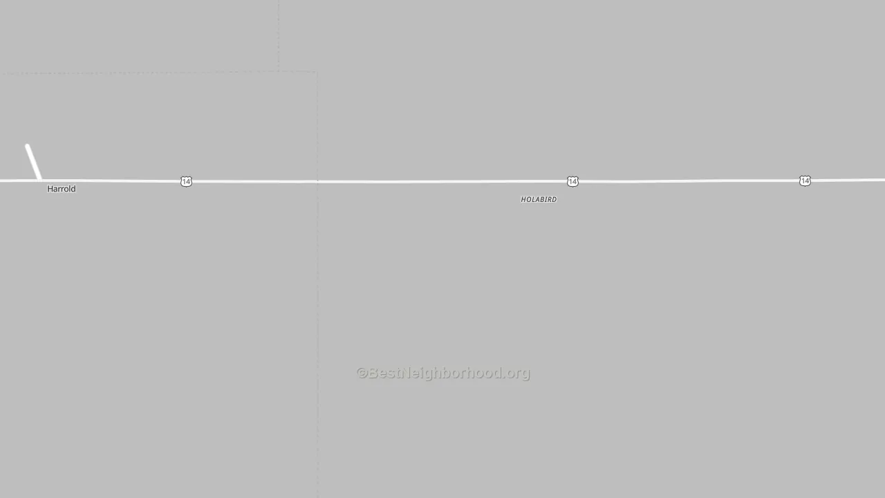 Bike Grade map of Holabird, SD
