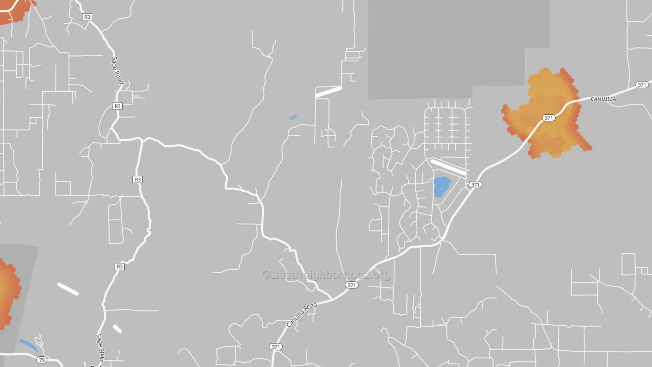 Bike Grade map of Holcomb Village, CA