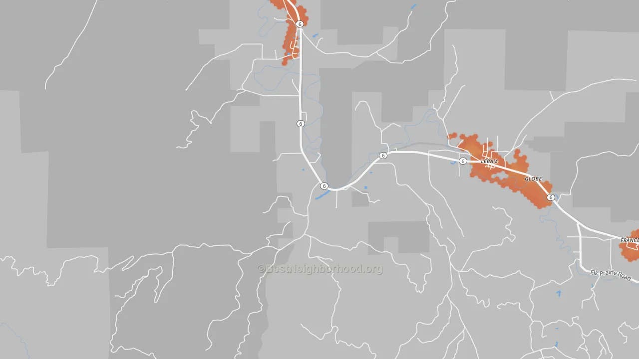 Bike Grade map of Holcomb, WA
