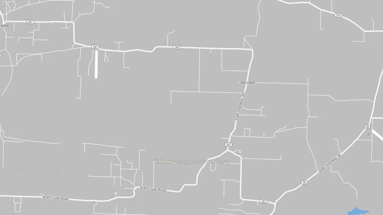 Bike Grade map of Holland, AR
