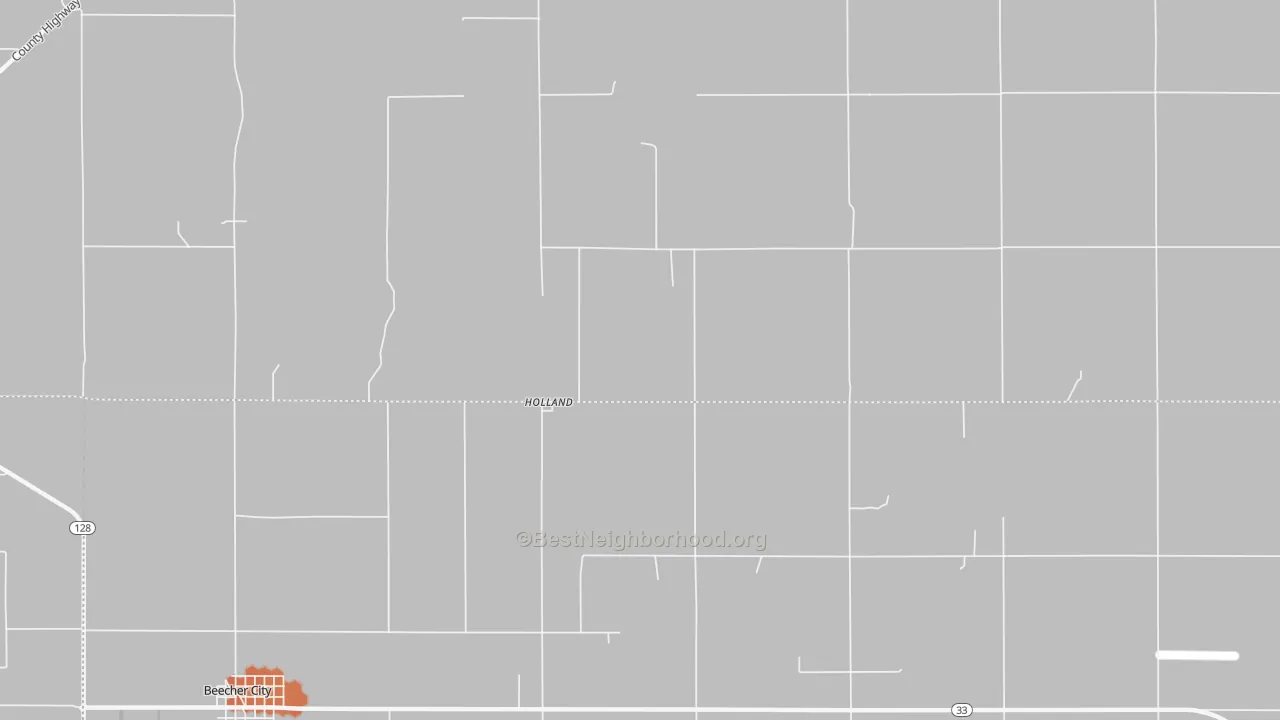 Bike Grade map of Holland, IL