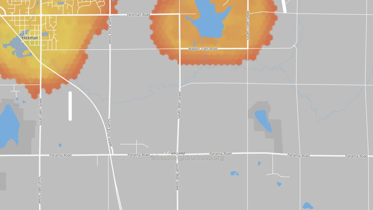 Bike Grade map of Holland, NE