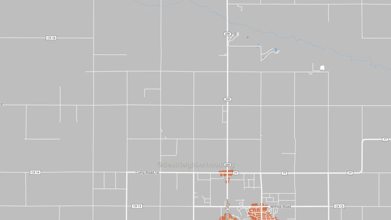 Bike Grade map of Hollene, NM