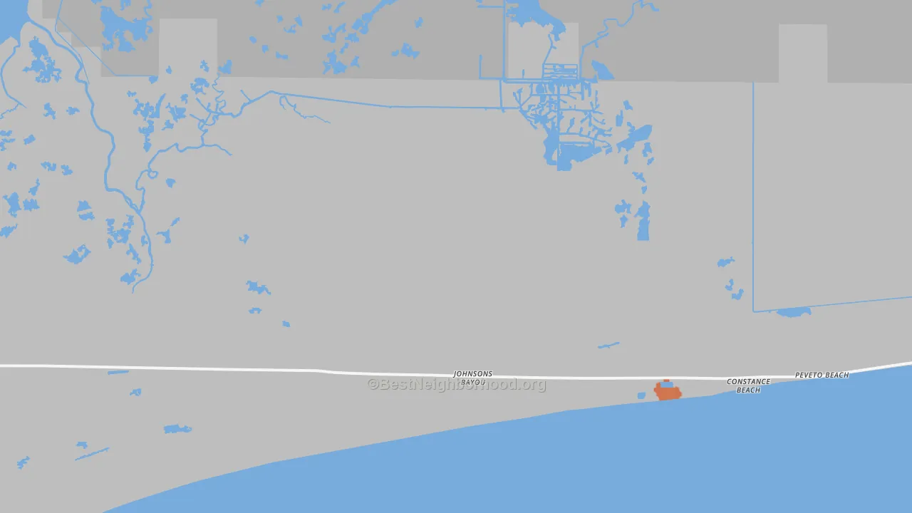 Bike Grade map of Holly Beach, LA