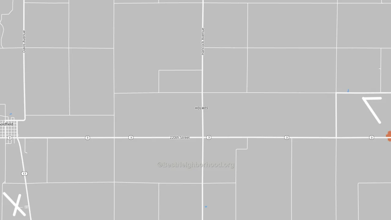 Bike Grade map of Holmes, IA