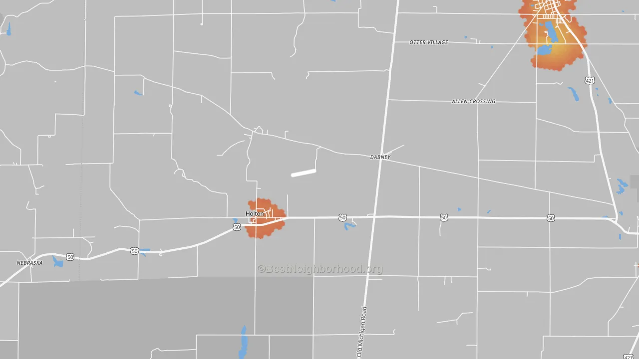 Bike Grade map of Holton, IN
