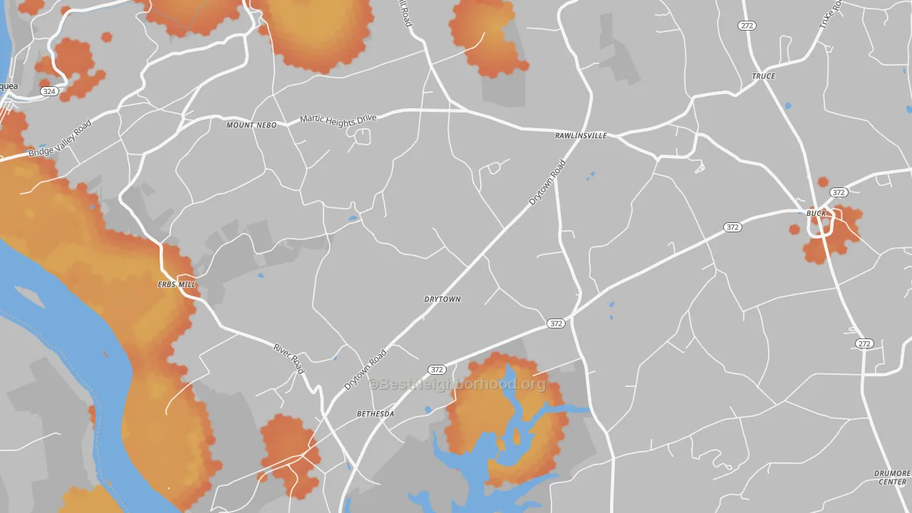 Bike Grade map of Holtwood, PA