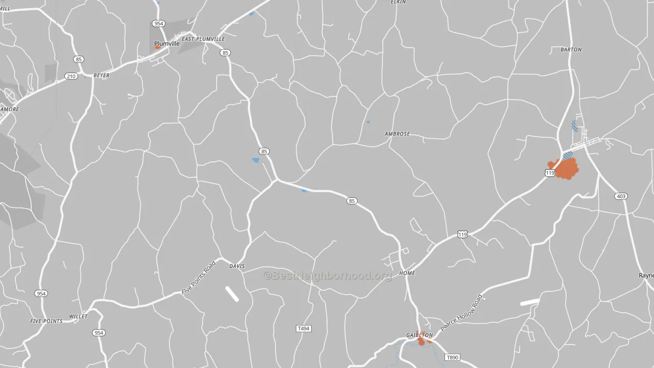 Bike Grade map of Home, PA