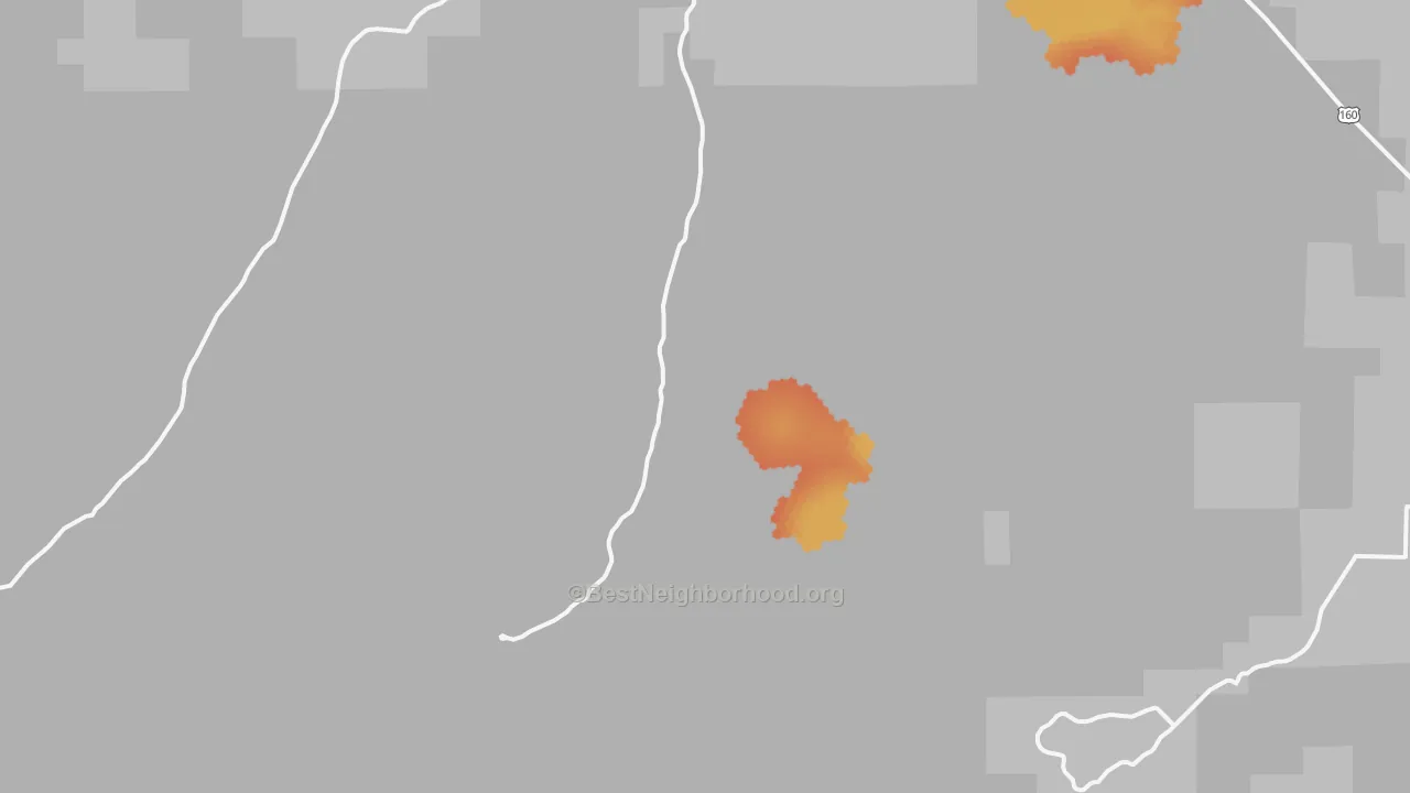 Bike Grade map of Homelake, CO