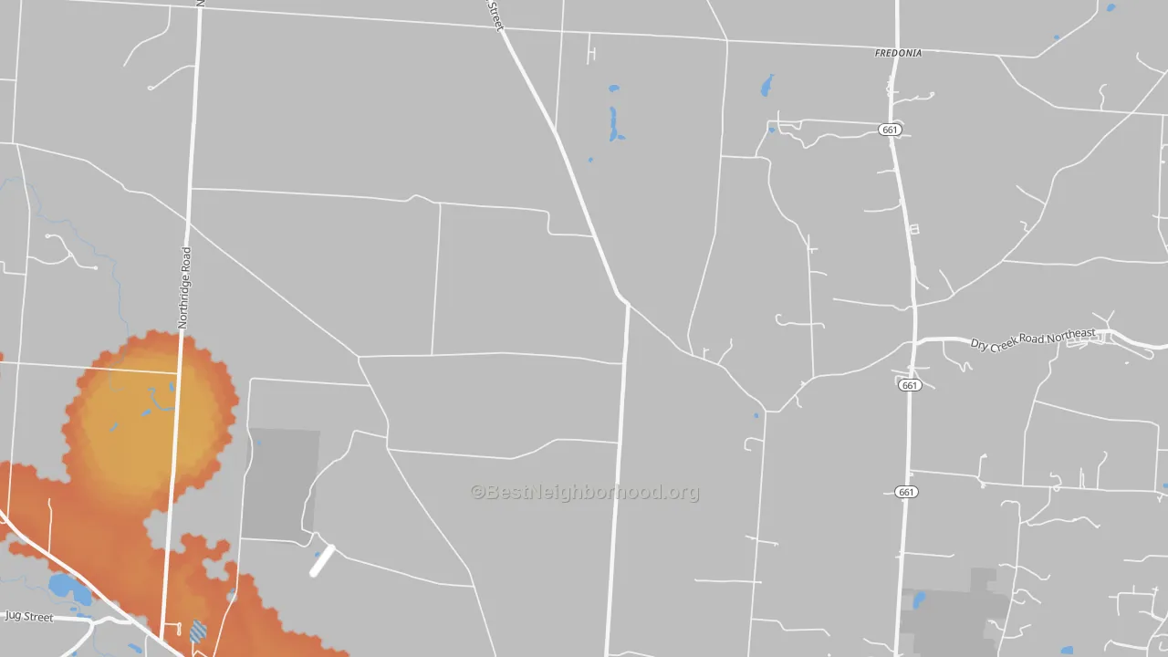 Bike Grade map of Homer, OH