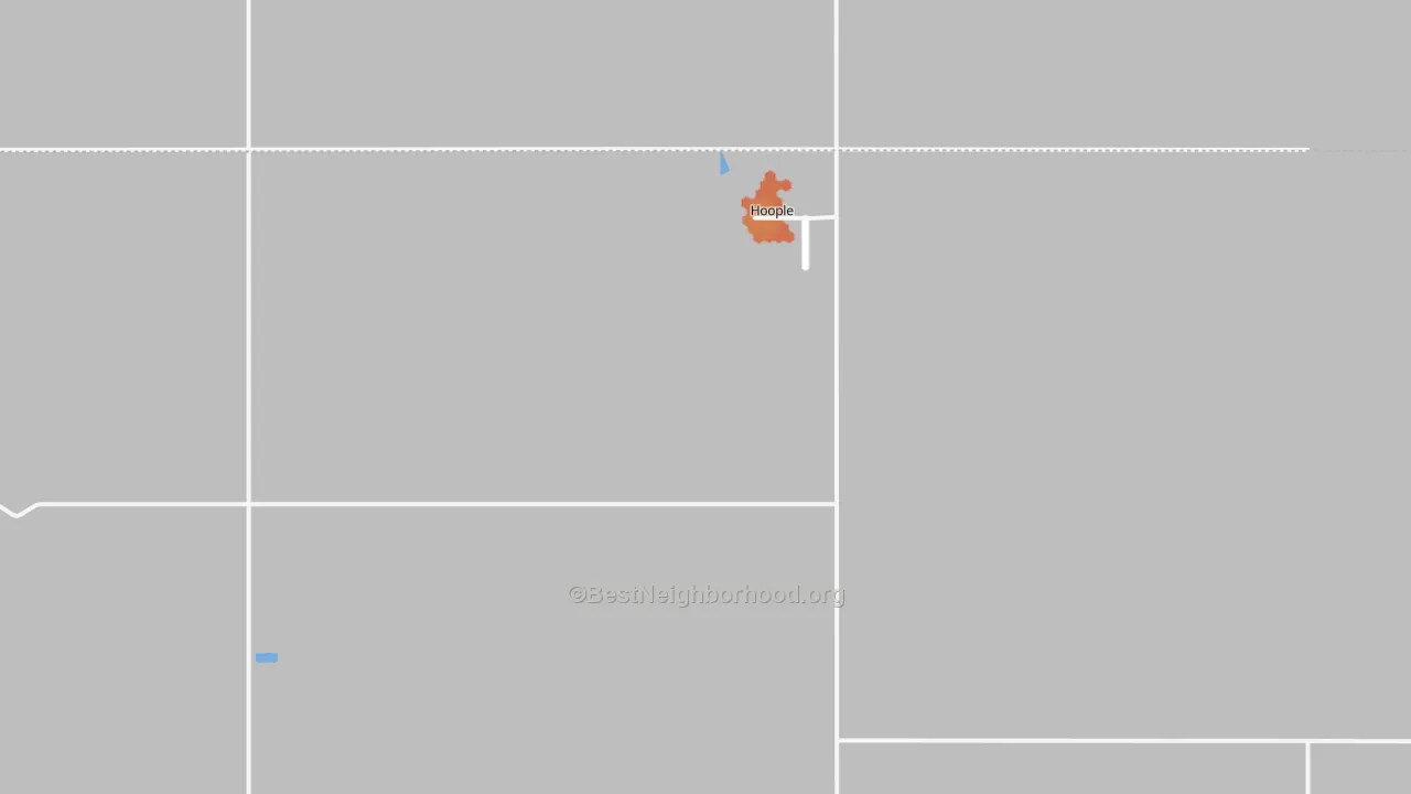 Bike Grade map of Hoople, ND