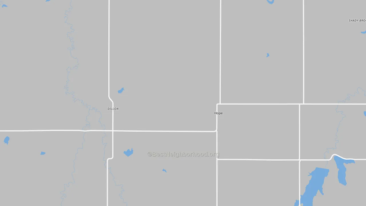 Bike Grade map of Hope, KS