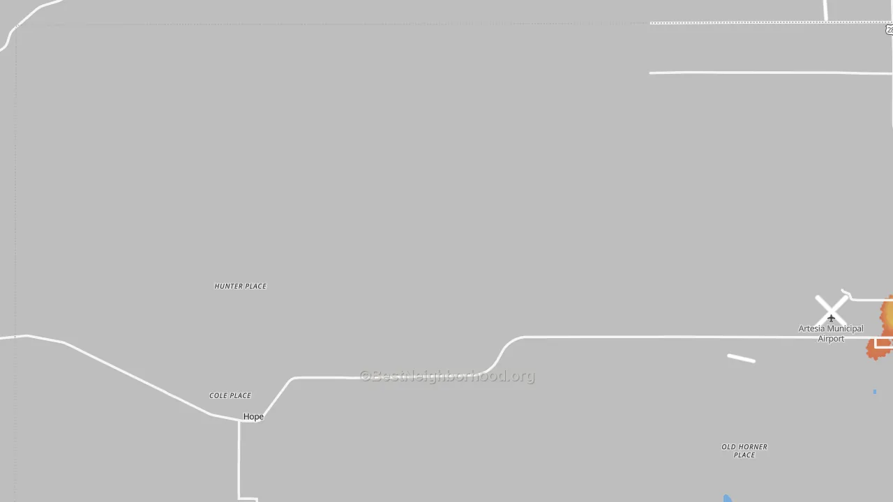 Bike Grade map of Hope, NM