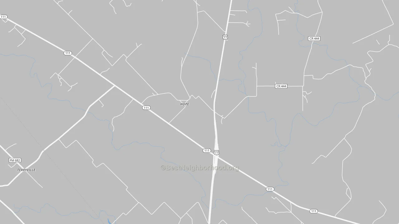 Bike Grade map of Hope, TX