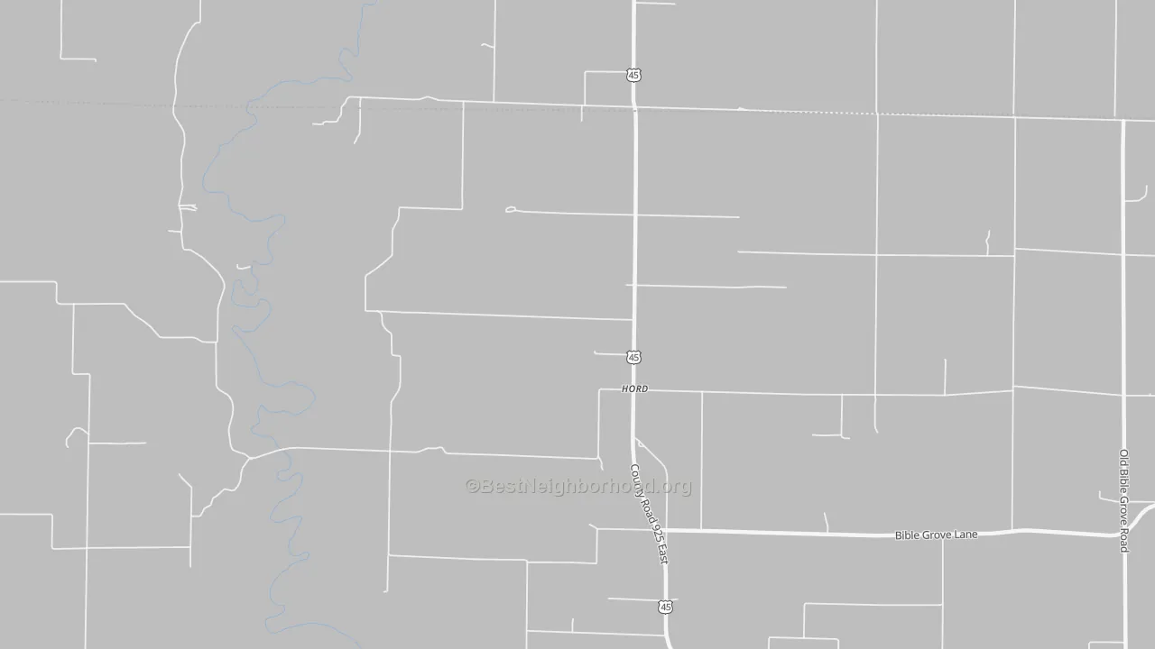 Bike Grade map of Hord, IL