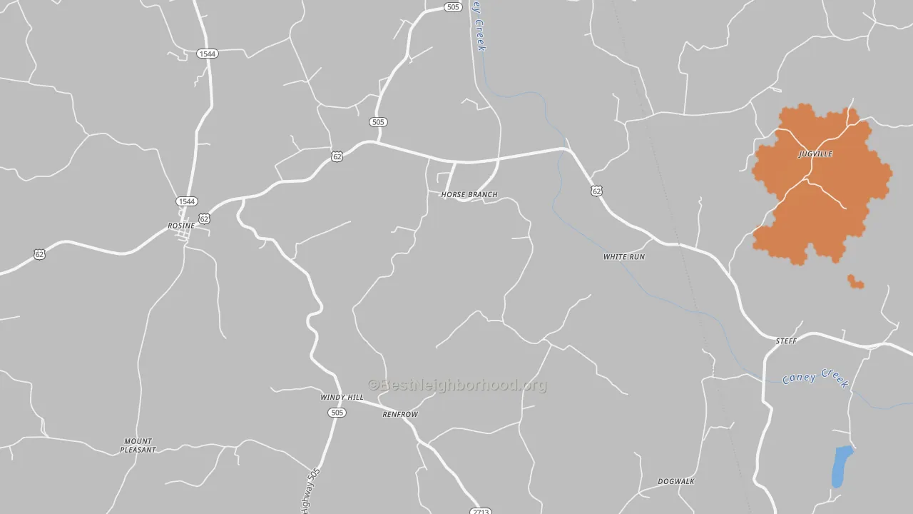 Bike Grade map of Horse Branch, KY