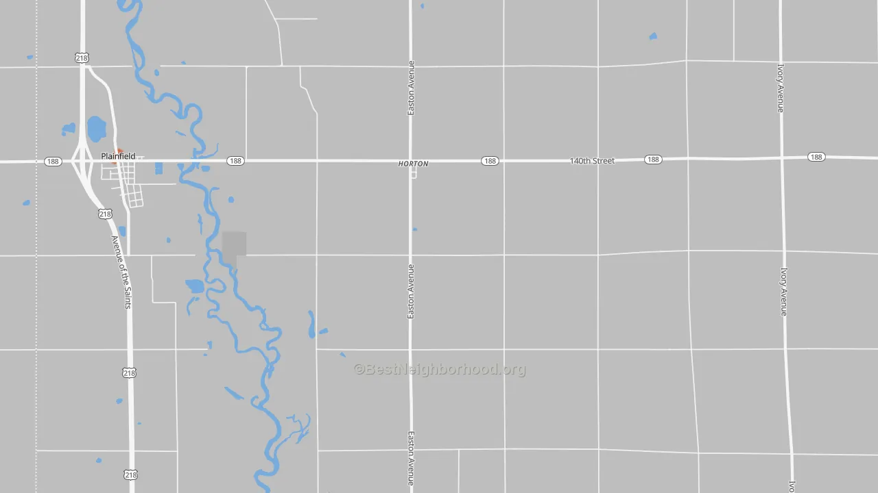Bike Grade map of Horton, IA