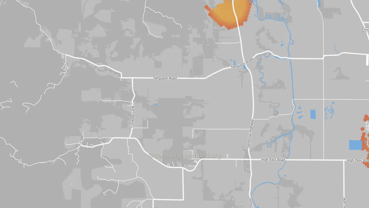 Bike Grade map of Horton, OR