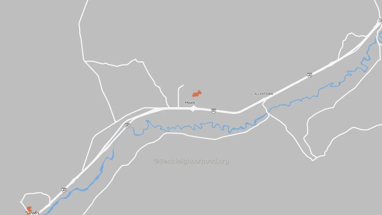 Bike Grade map of Houck, AZ