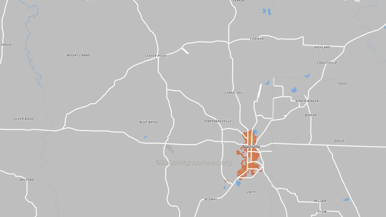Bike Grade map of Howard County, AR