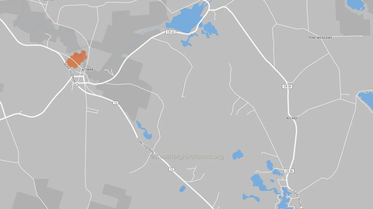 Bike Grade map of Howardville, NY