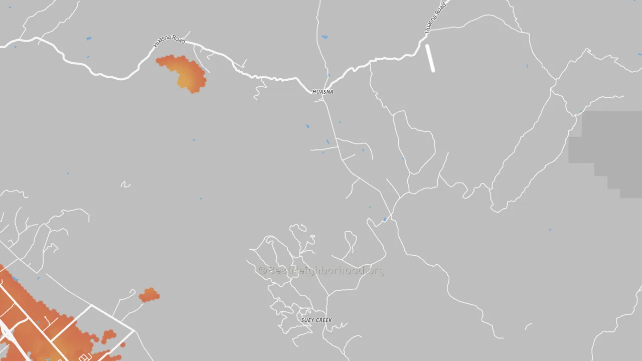Bike Grade map of Huasna, CA