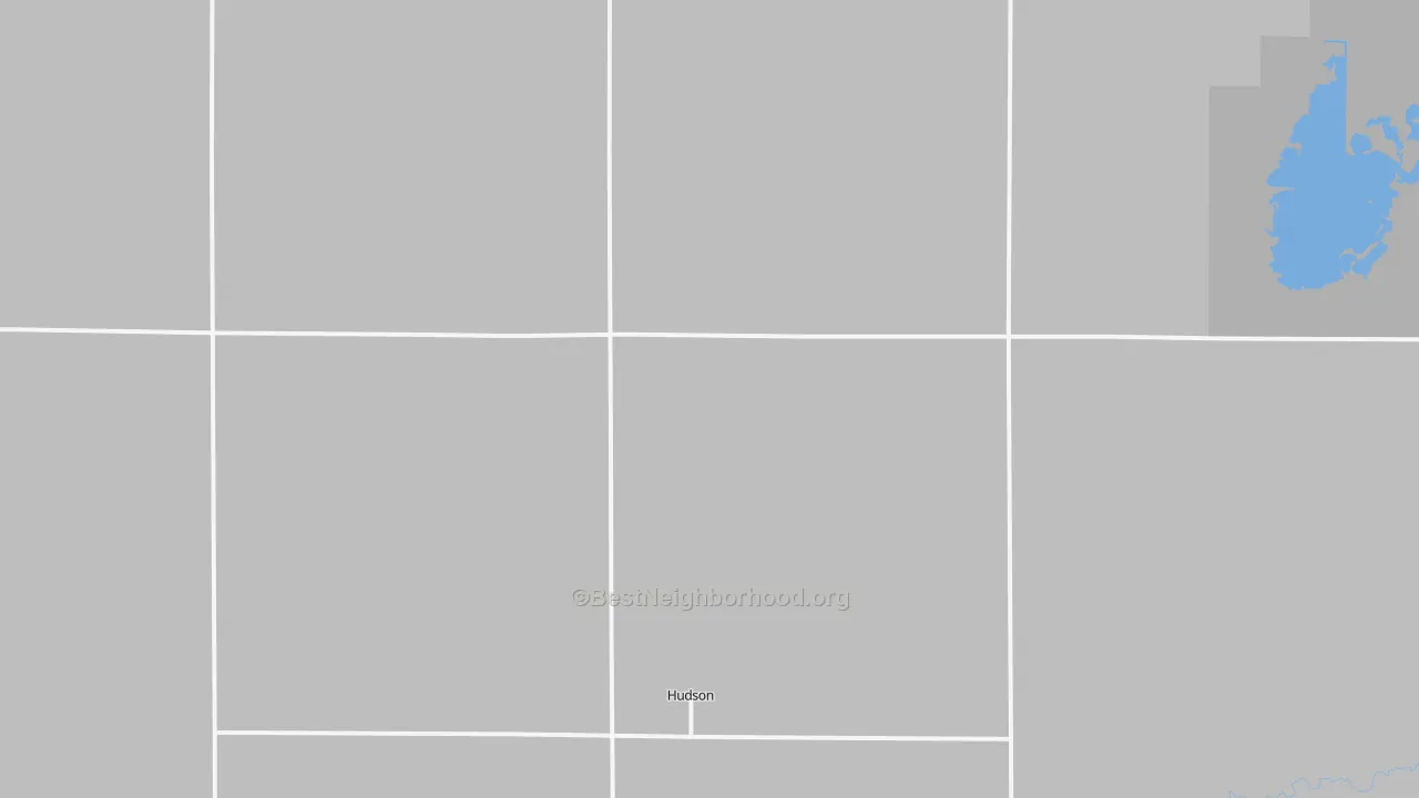 Bike Grade map of Hudson, KS