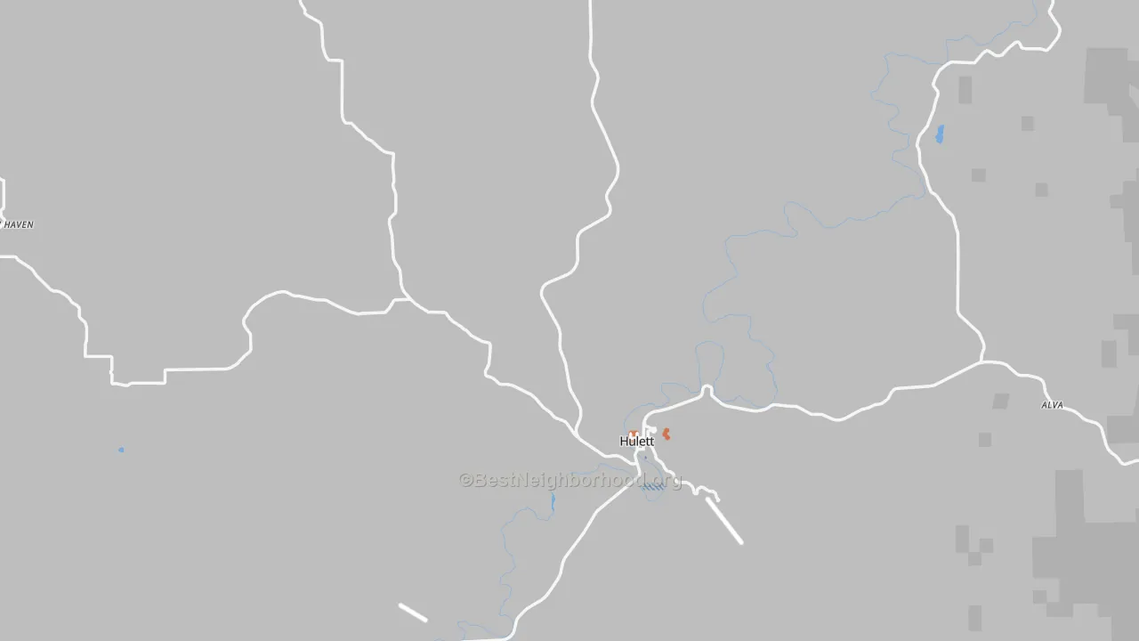 Bike Grade map of Hulett, WY