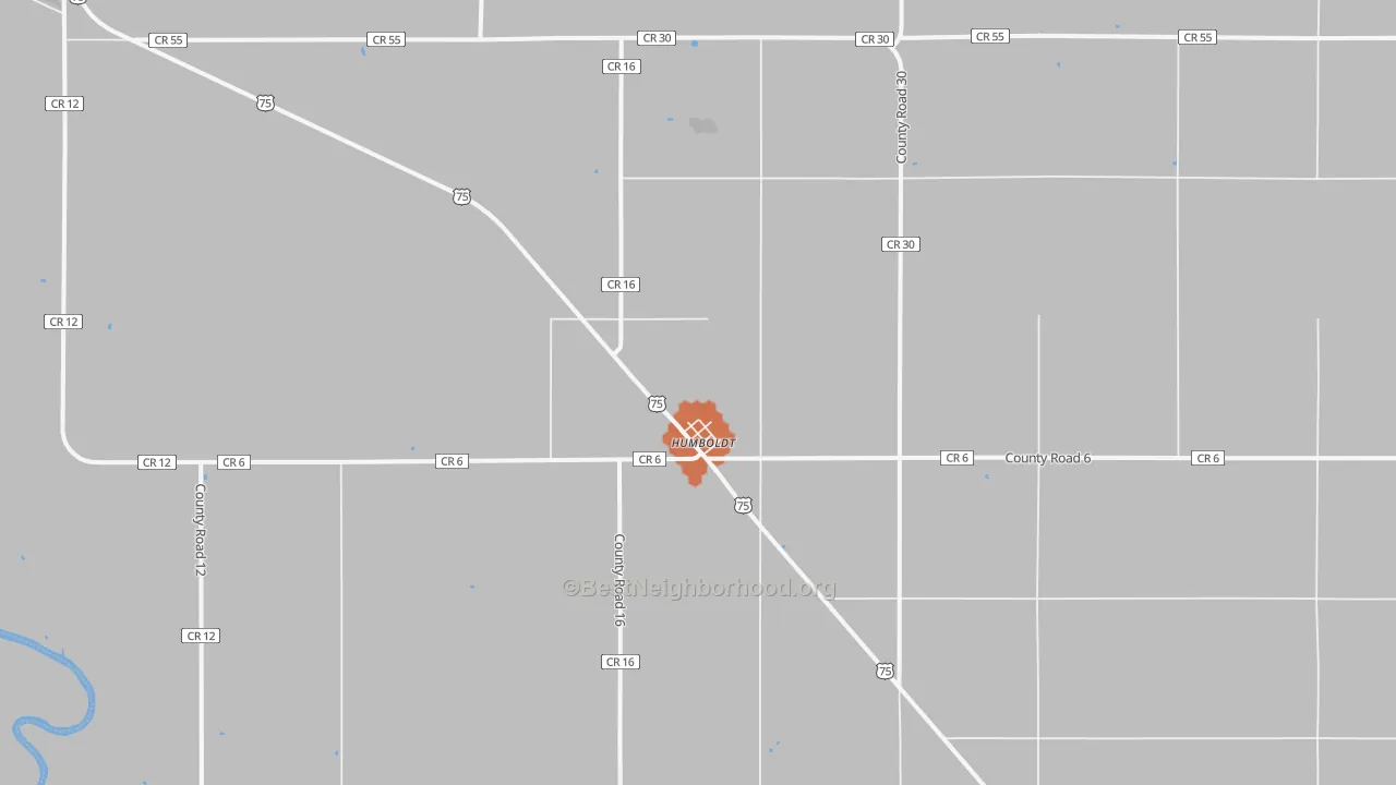 Bike Grade map of Humboldt, MN