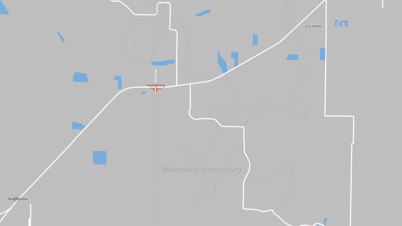 Bike Grade map of Humphrey, AR