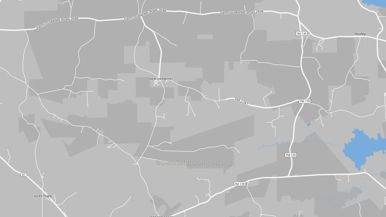 Bike Grade map of Hurstown, TX