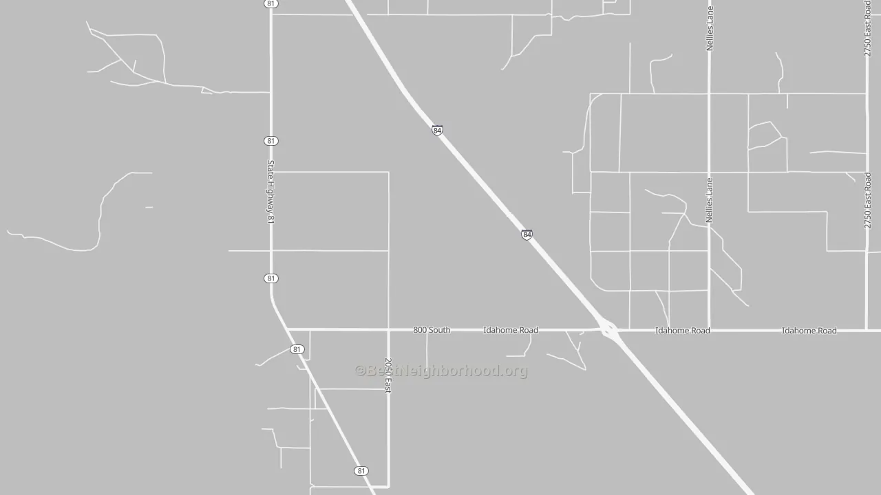 Bike Grade map of Idahome, ID