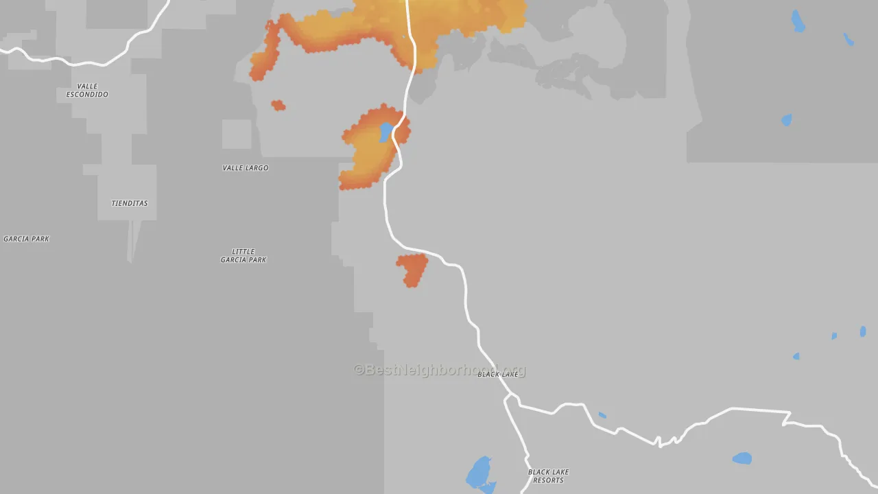 Bike Grade map of Idlewild, NM