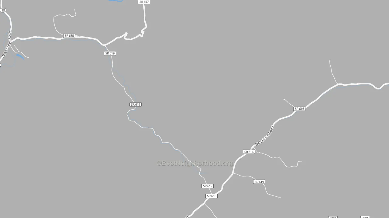Bike Grade map of Idlewilde, VA