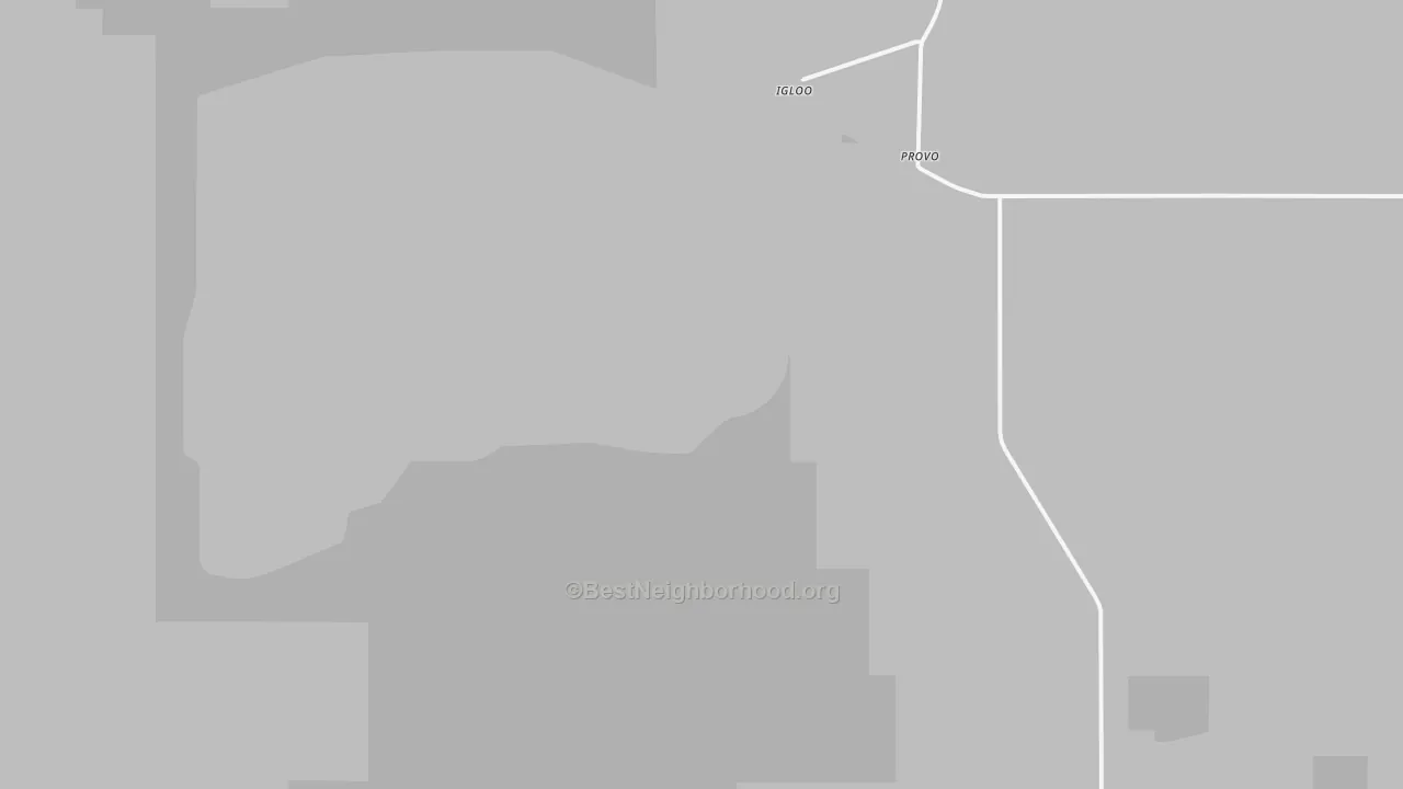 Bike Grade map of Igloo, SD