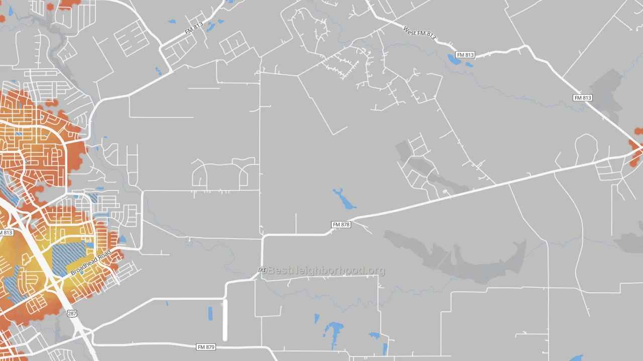 Bike Grade map of Ike, TX