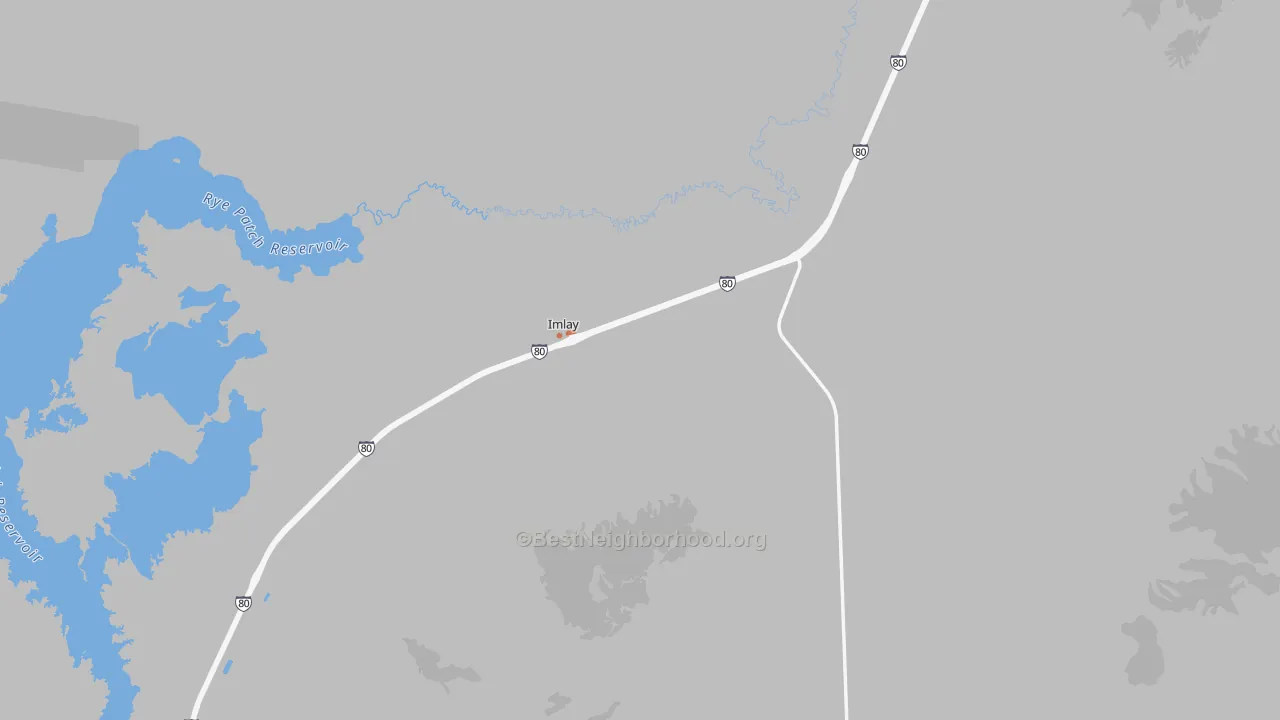 Bike Grade map of Imlay, NV
