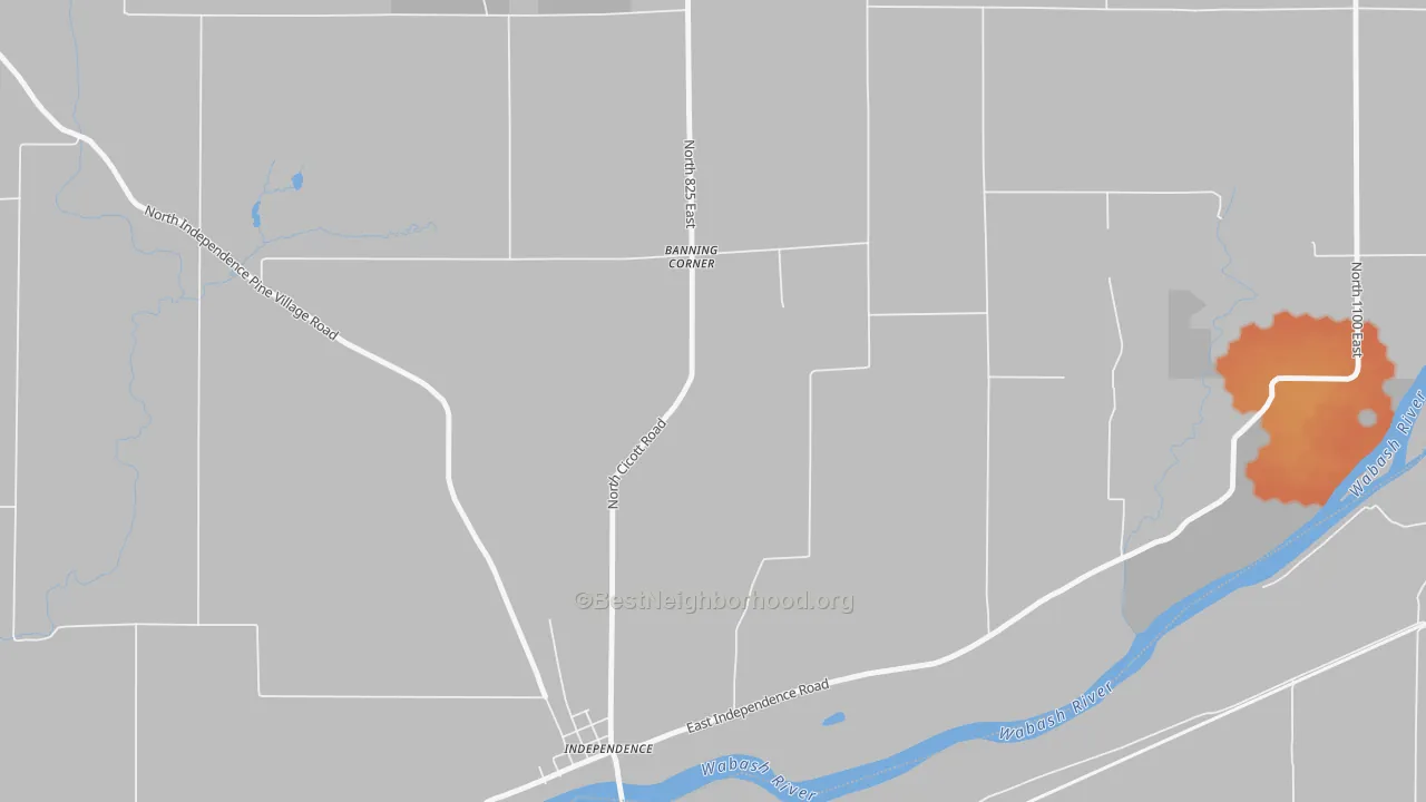 Bike Grade map of Independence, IN