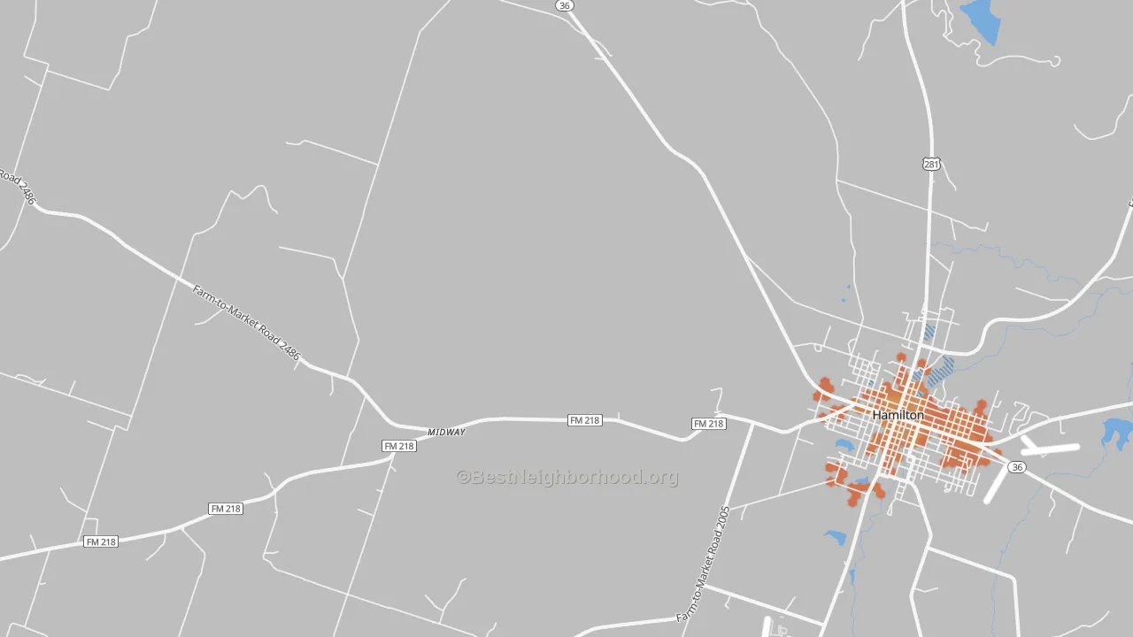 Bike Grade map of Indian Gap, TX