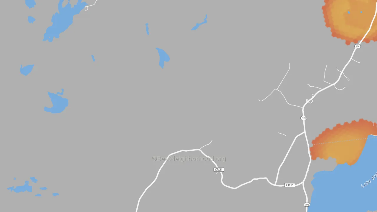 Bike Grade map of Indian Kettles, NY