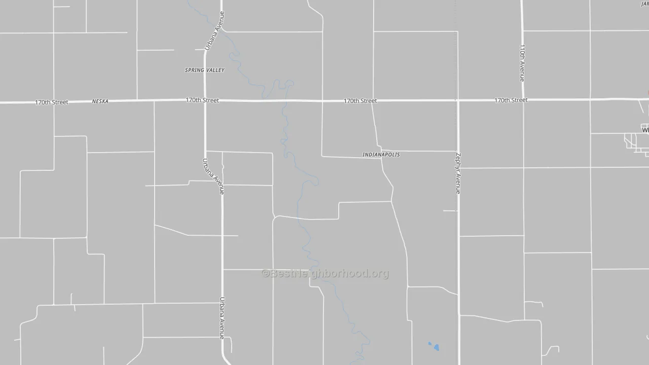 Bike Grade map of Indianapolis, IA