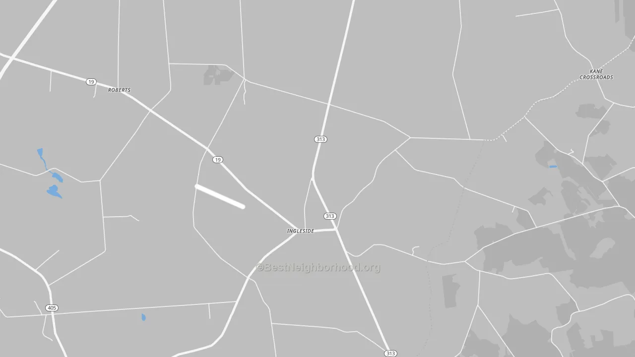 Bike Grade map of Ingleside, MD