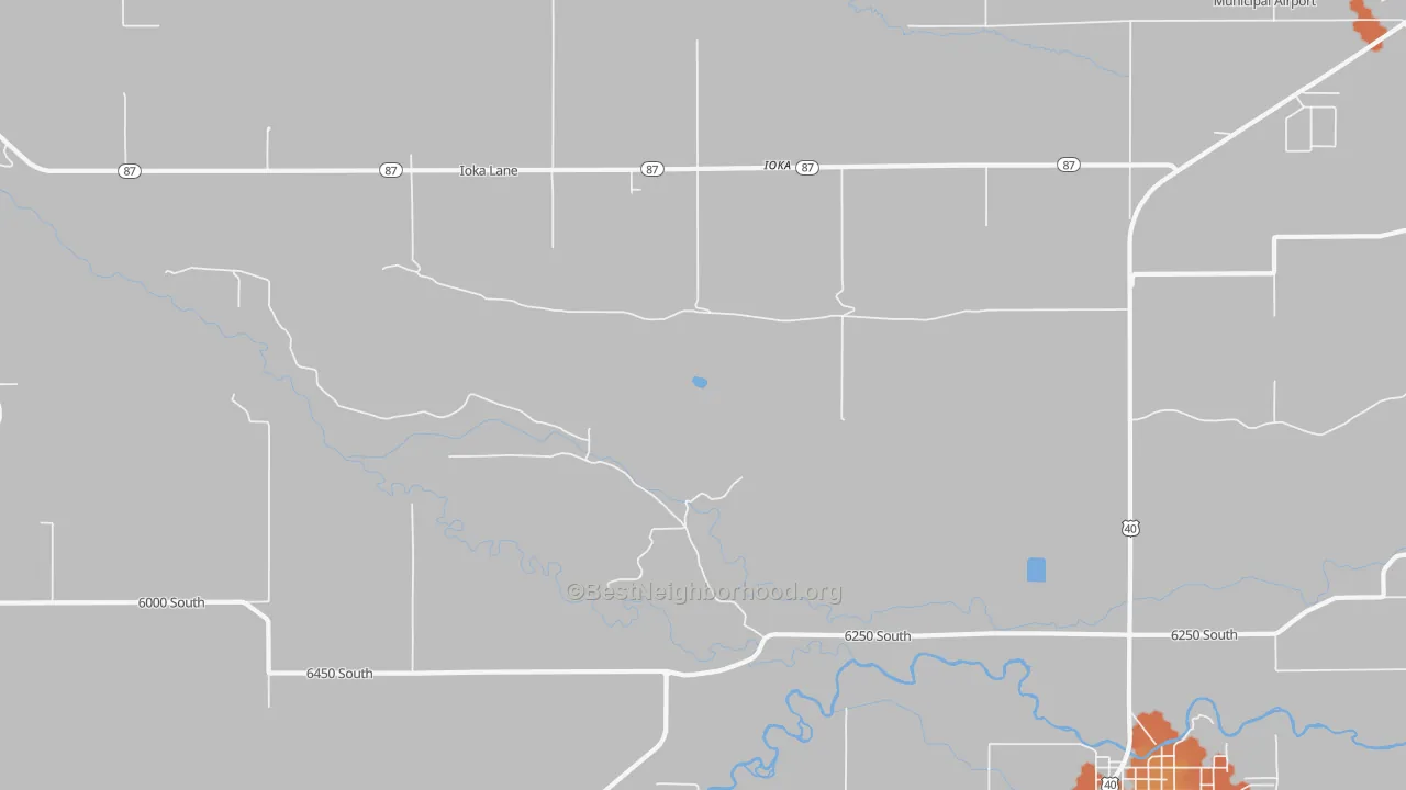 Bike Grade map of Ioka, UT