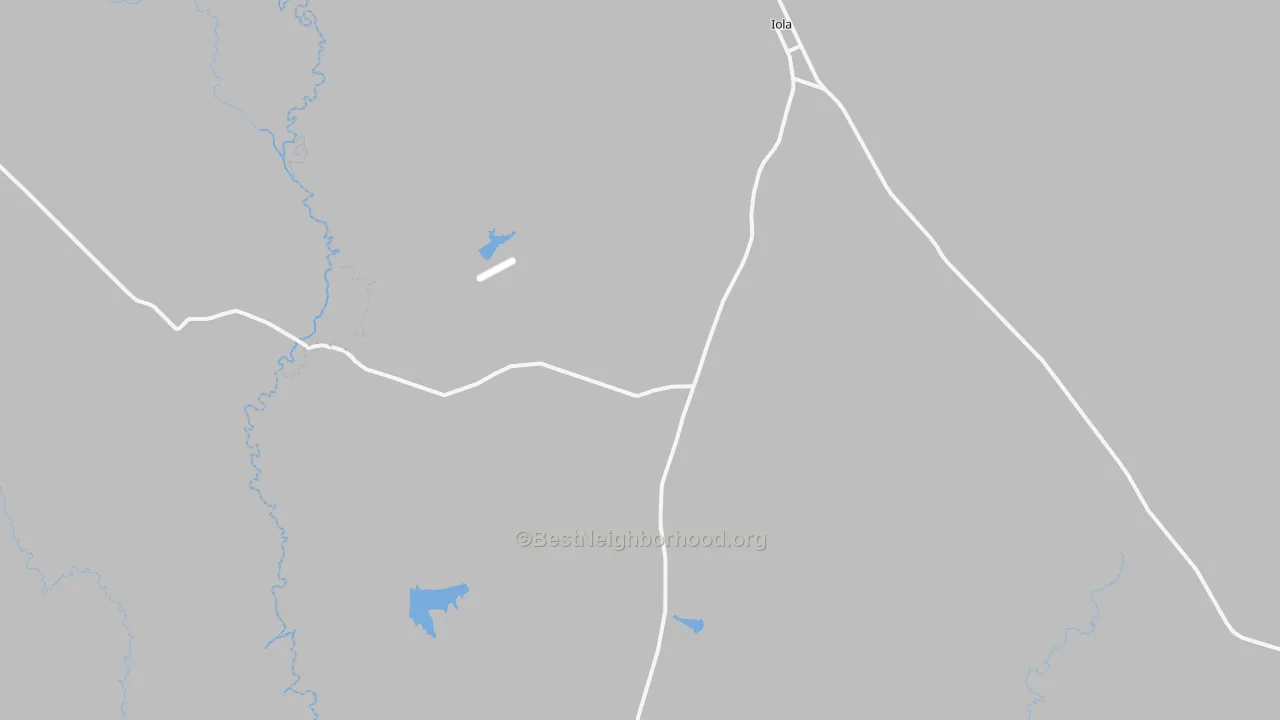 Bike Grade map of Iola, TX